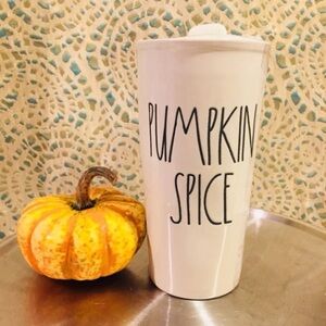 NWT Rae Dunn PUMPKIN SPICE Tumbler Coffee Tea